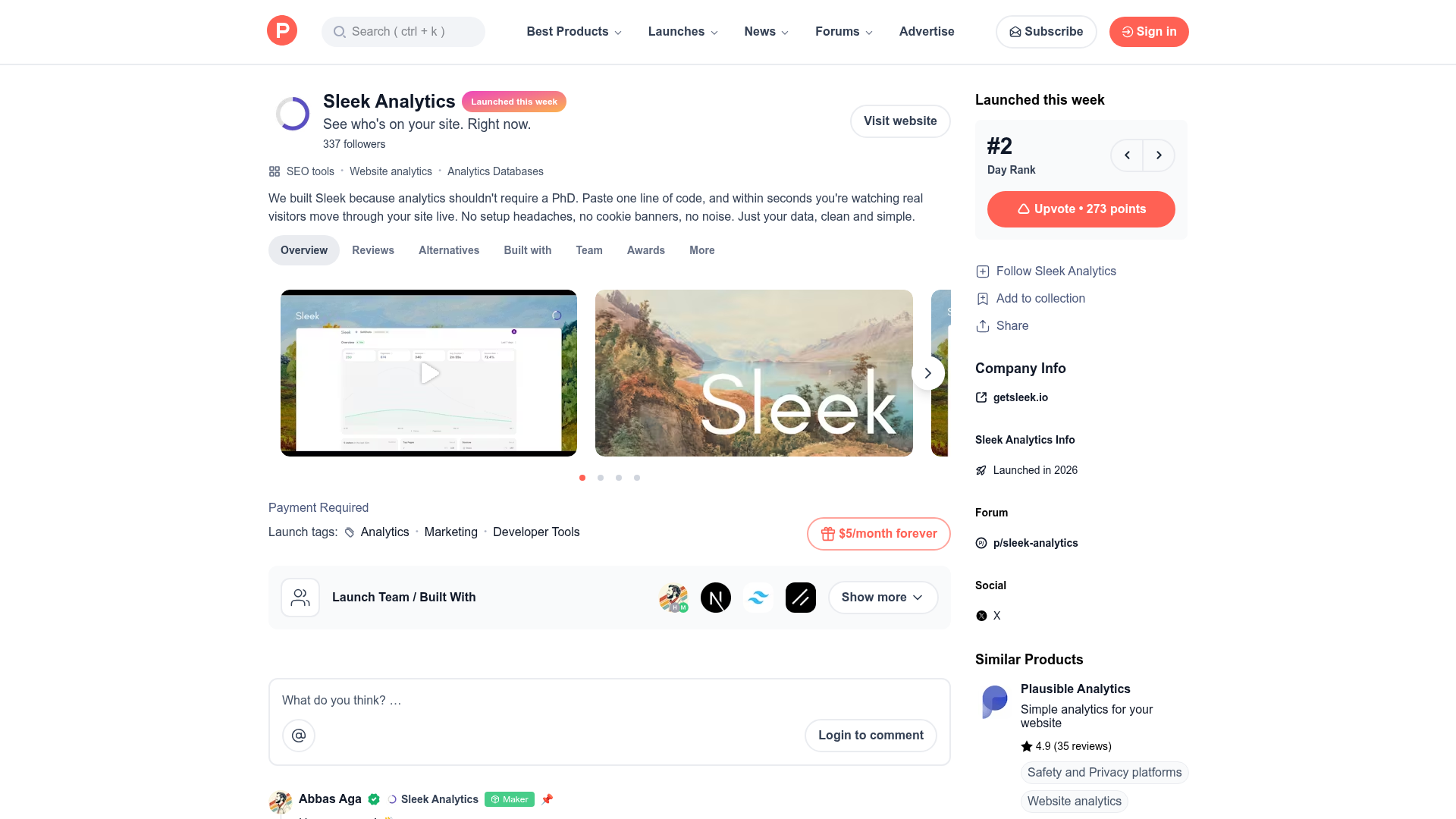 Sleek Analytics