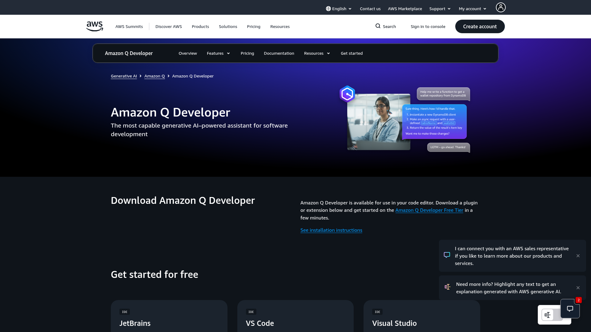 Amazon Q Developer /dev Agents