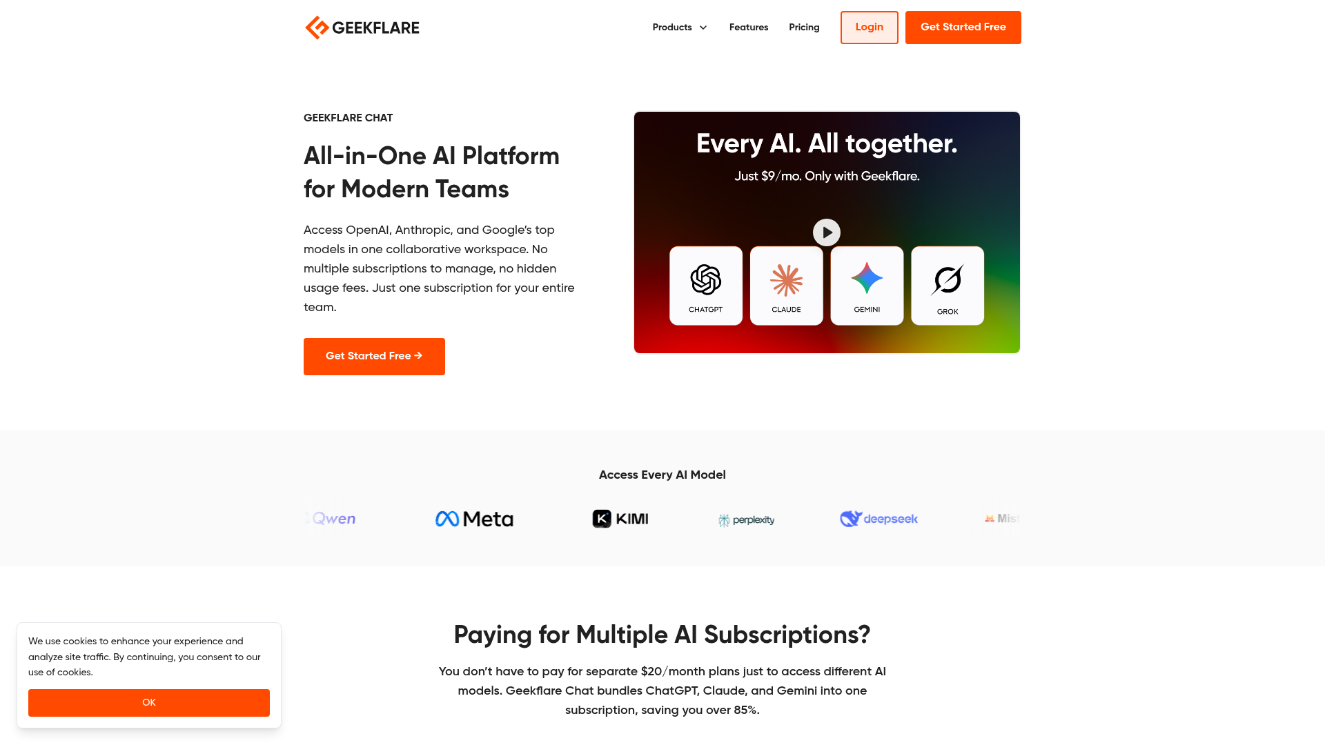 Geekflare Chat: One Workspace to Access OpenAI, Anthropic, and Other Top Models Side by Side