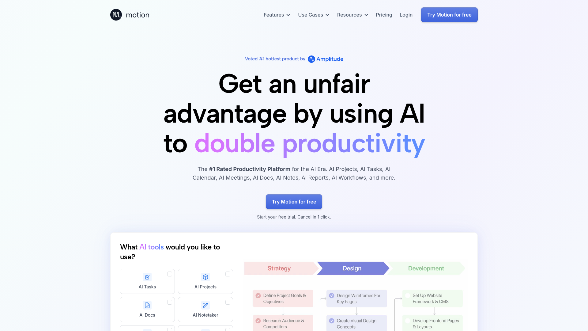 Motion: Let AI Build Your Daily Schedule Automatically