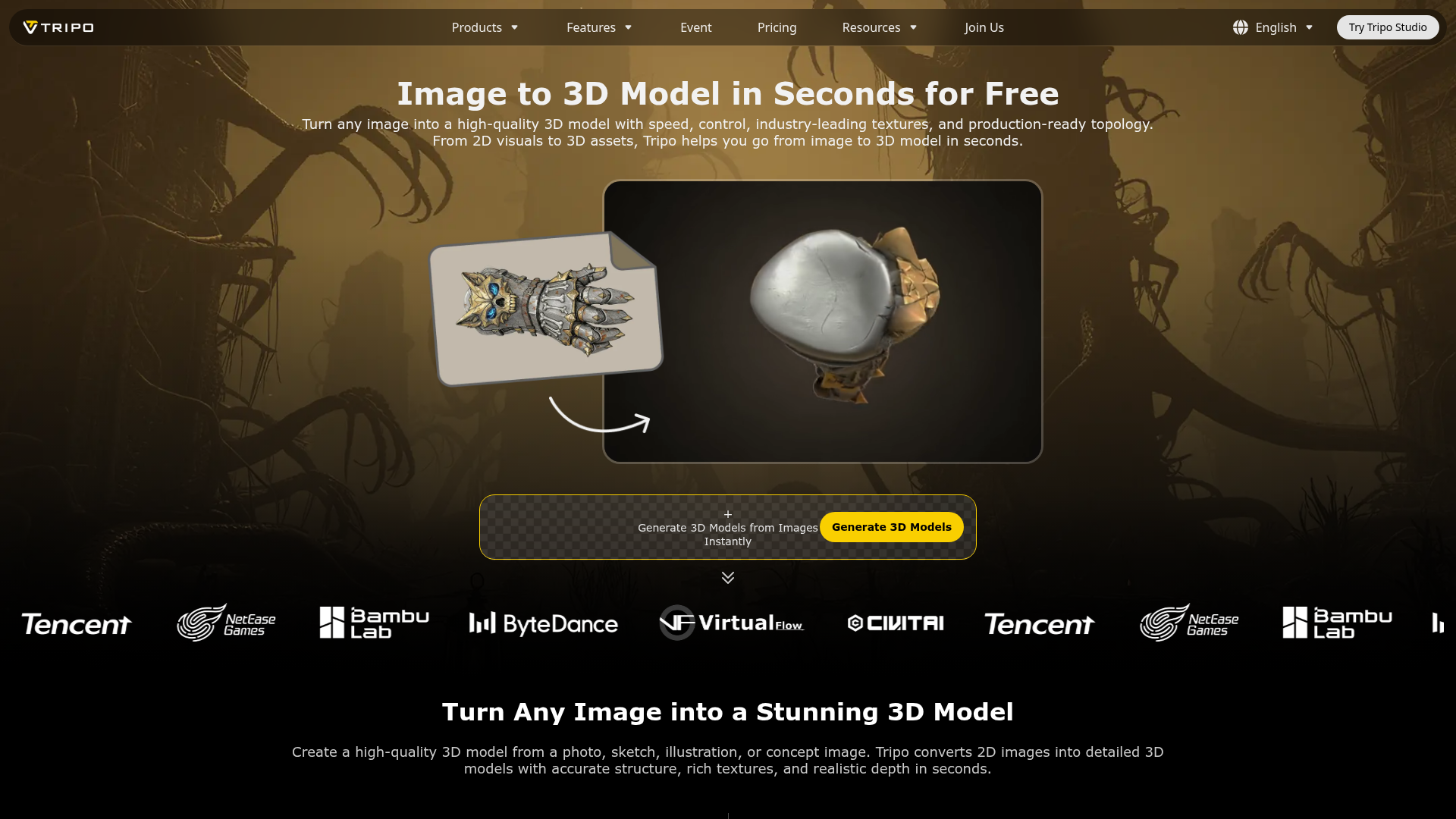 Tripo Studio: Turn Text Prompts Into Production-Ready 3D Models in Seconds