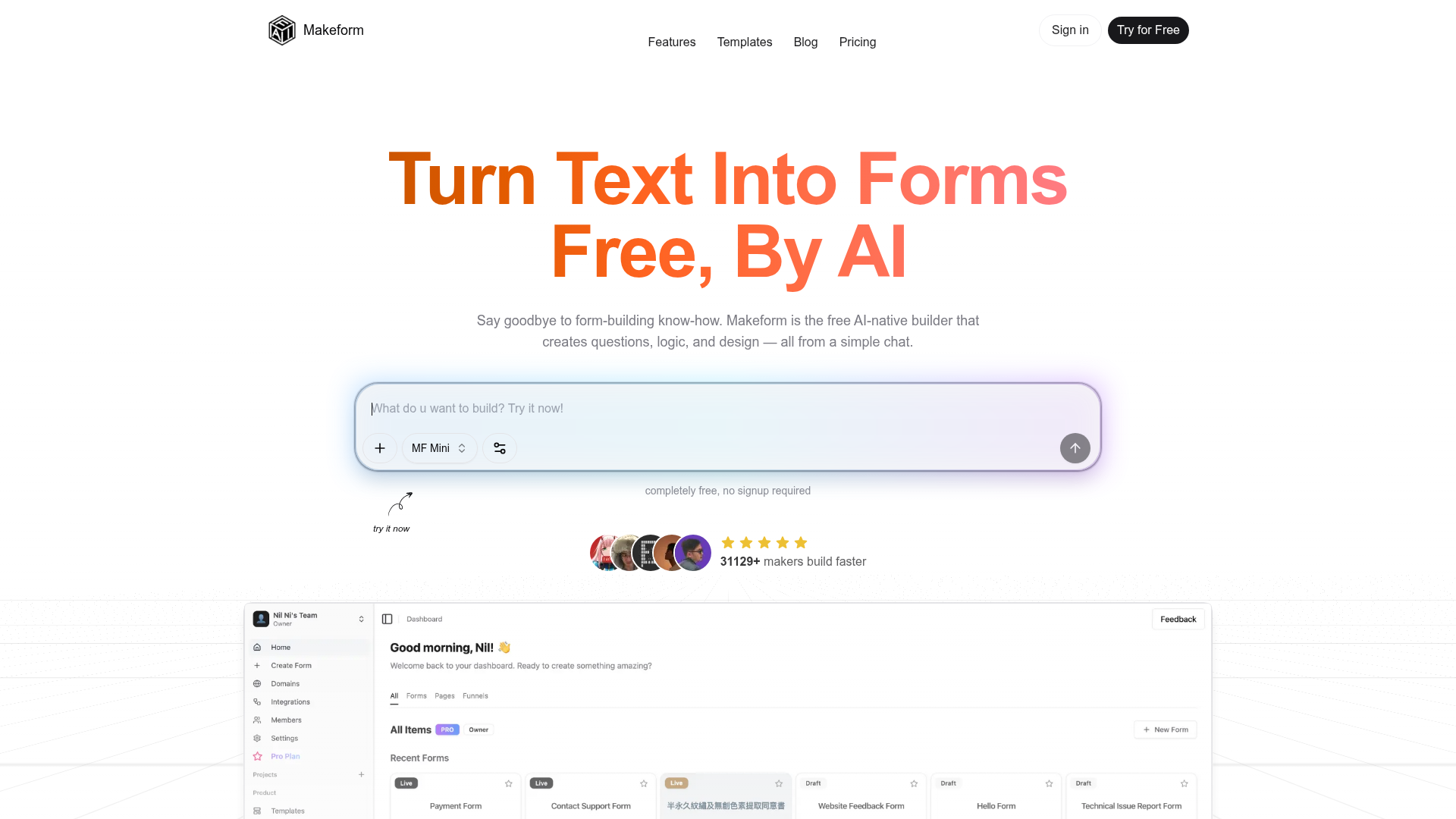 MakeForm