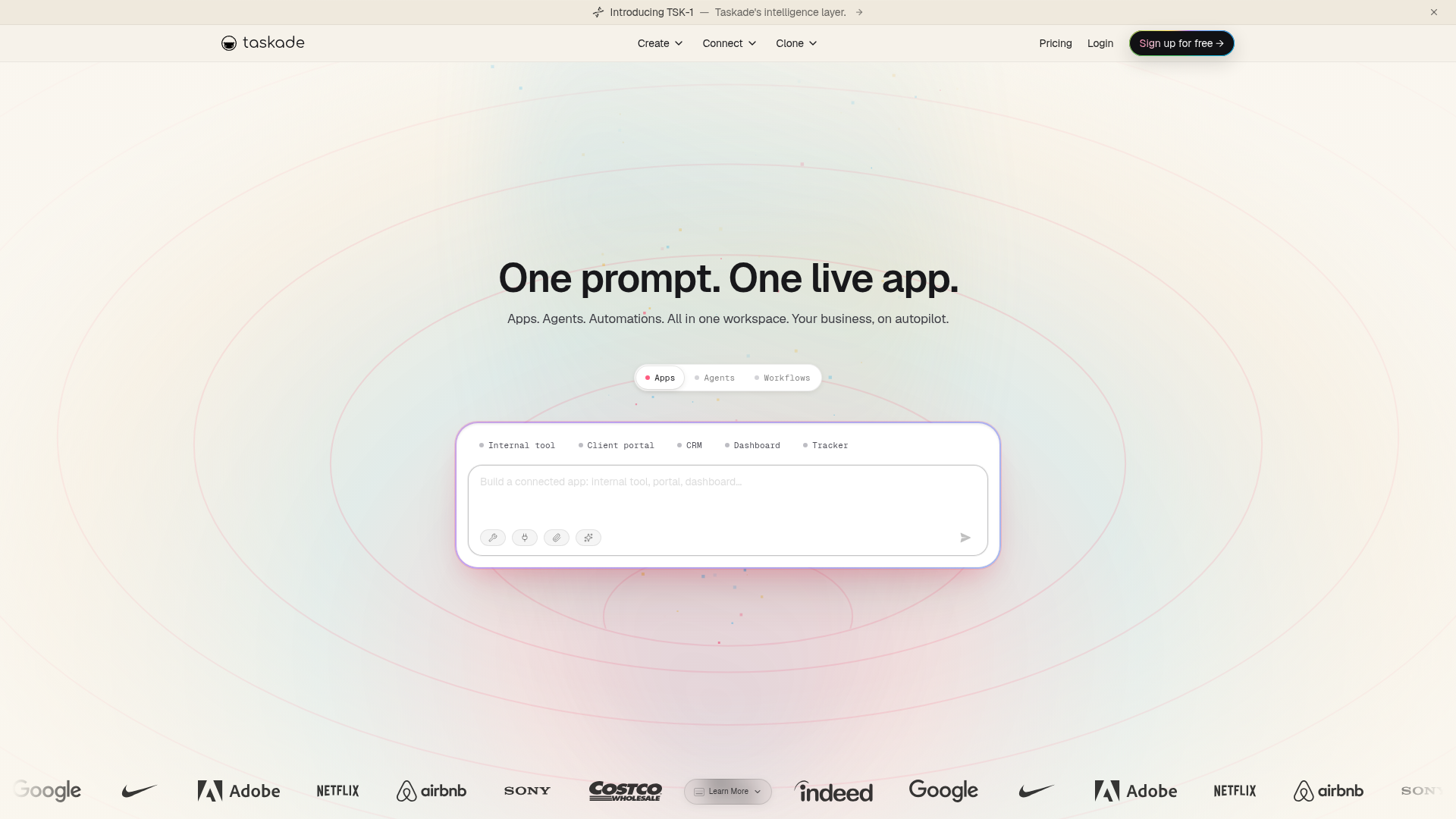 Taskade interface screenshot