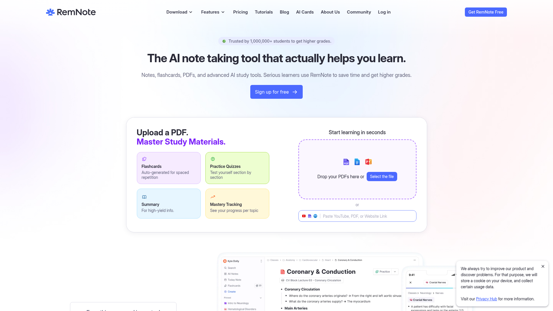RemNote interface screenshot