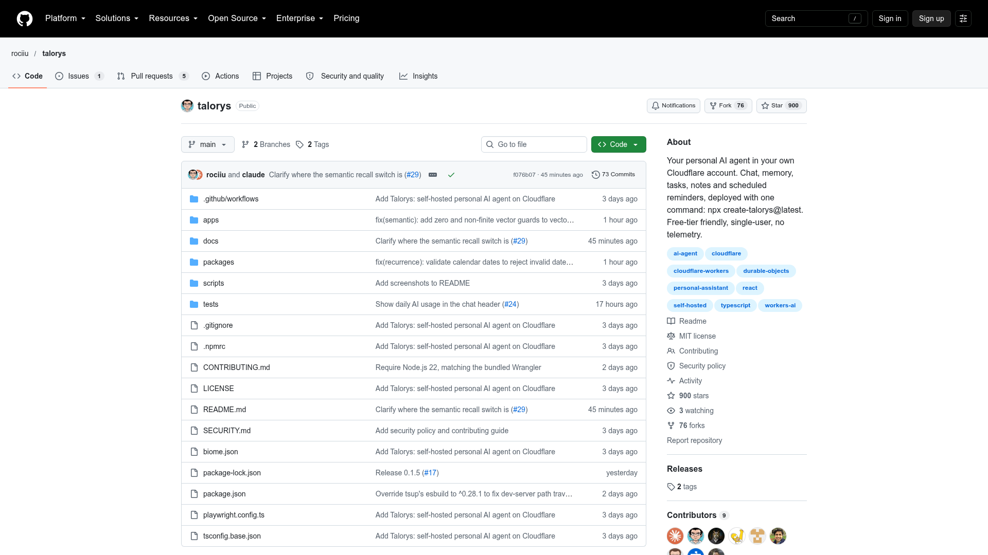 Talorys home page, captured for the 13 October 2026 Lab report